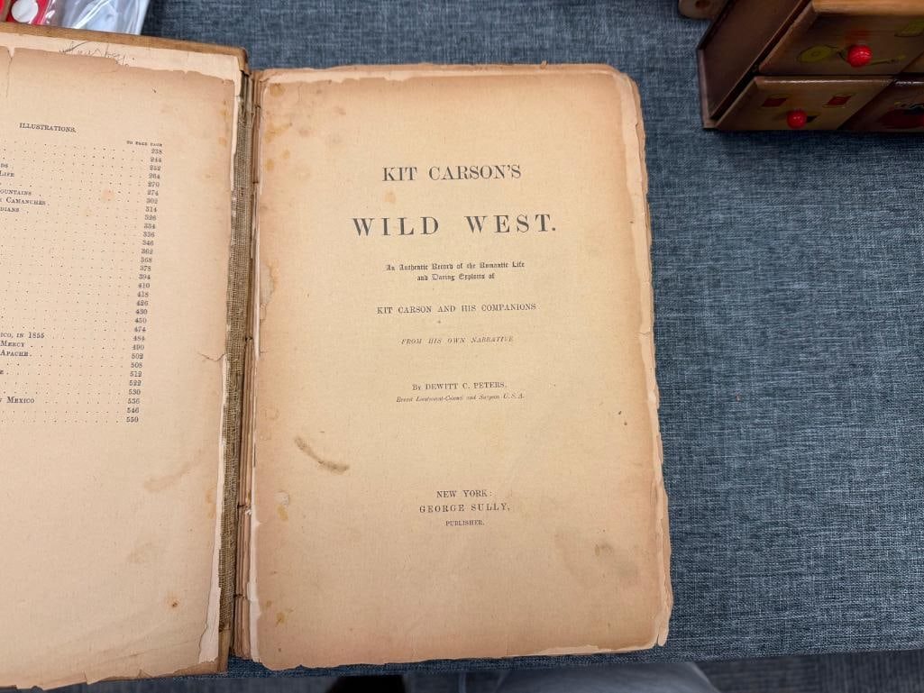 1880 KIT CARSON'S WILD WEST BOOK BY DEWITT C. PETERS PUBLISHED BY GEORGE SULLY - 5