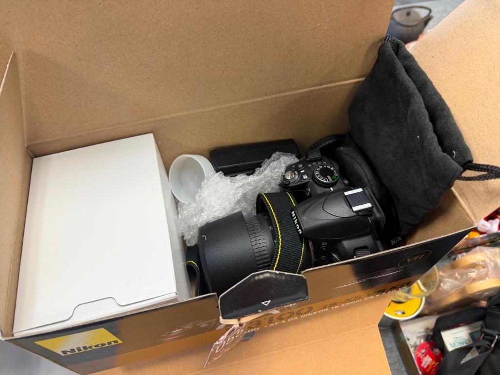 NIKON D3100 DIGITAL SLR CAMERA KIT INLCUDES 18-55MM DX AND 55-200DX LENSES - 11