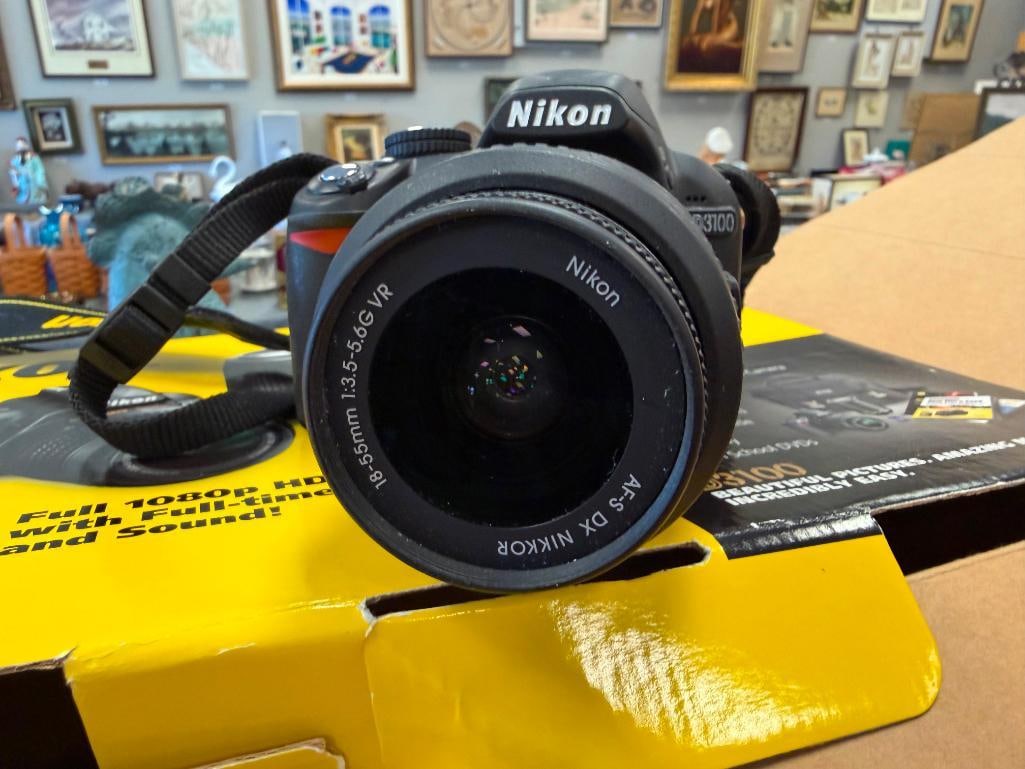 NIKON D3100 DIGITAL SLR CAMERA KIT INLCUDES 18-55MM DX AND 55-200DX LENSES - 14