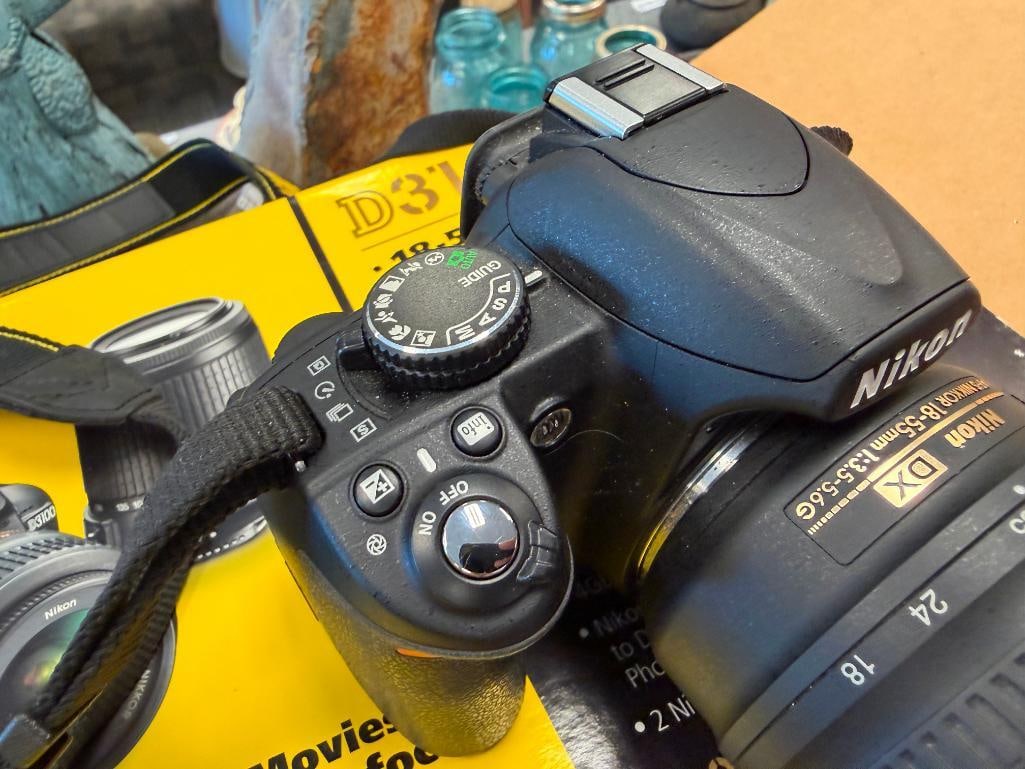 NIKON D3100 DIGITAL SLR CAMERA KIT INLCUDES 18-55MM DX AND 55-200DX LENSES - 15