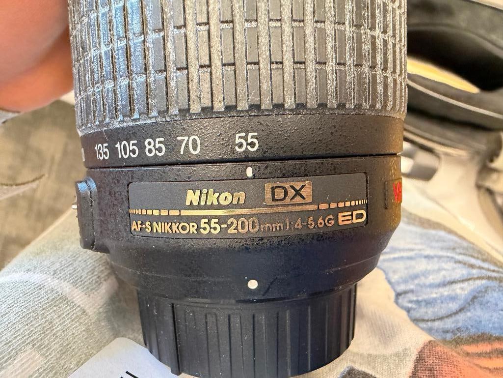 NIKON D3100 DIGITAL SLR CAMERA KIT INLCUDES 18-55MM DX AND 55-200DX LENSES - 18