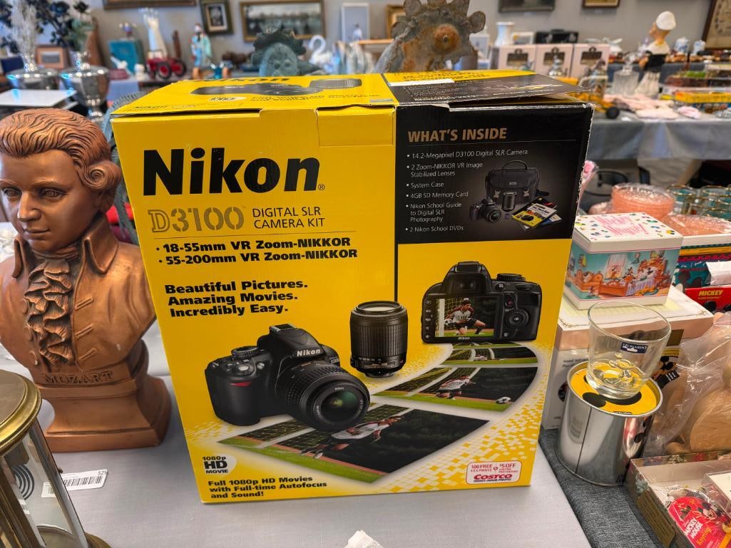 NIKON D3100 DIGITAL SLR CAMERA KIT INLCUDES 18-55MM DX AND 55-200DX LENSES - 2