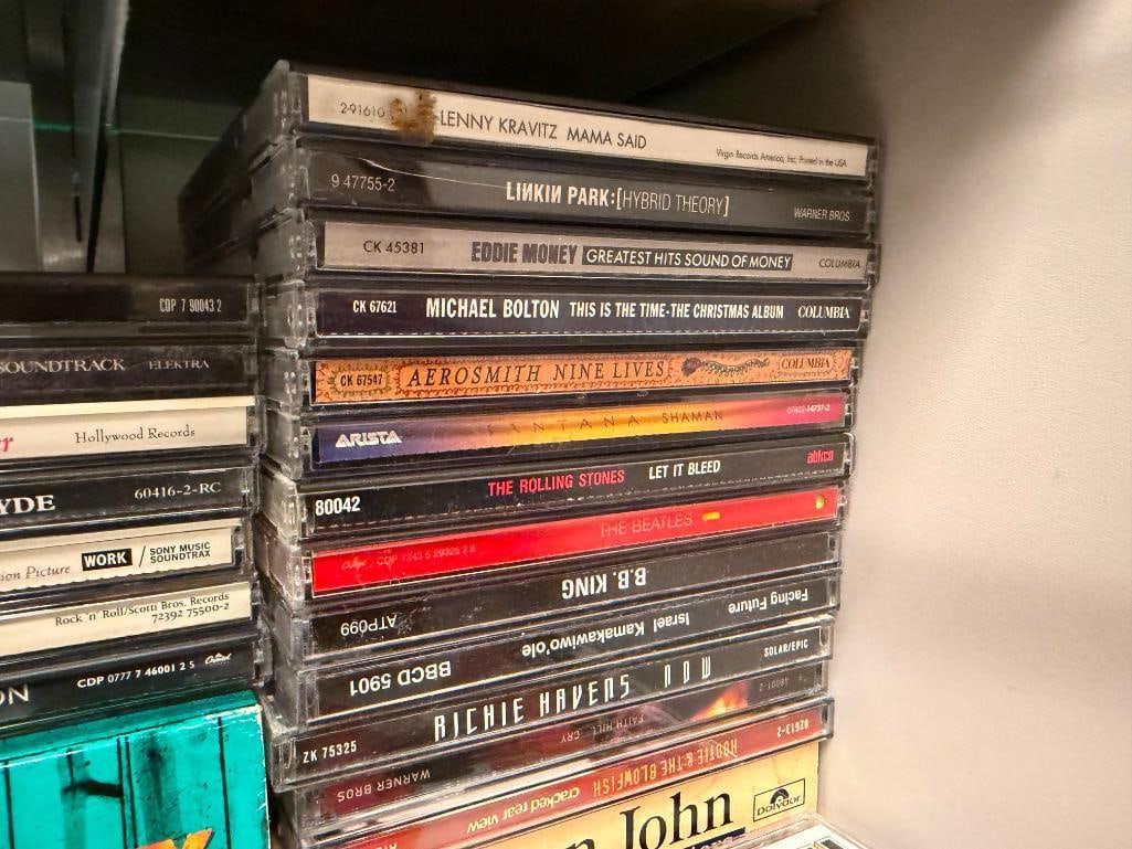 MORE THAN 150 ASSORTED CD'S FEATURING VARIOUS ARTISTS AND GENRES OF MUSIC - 10