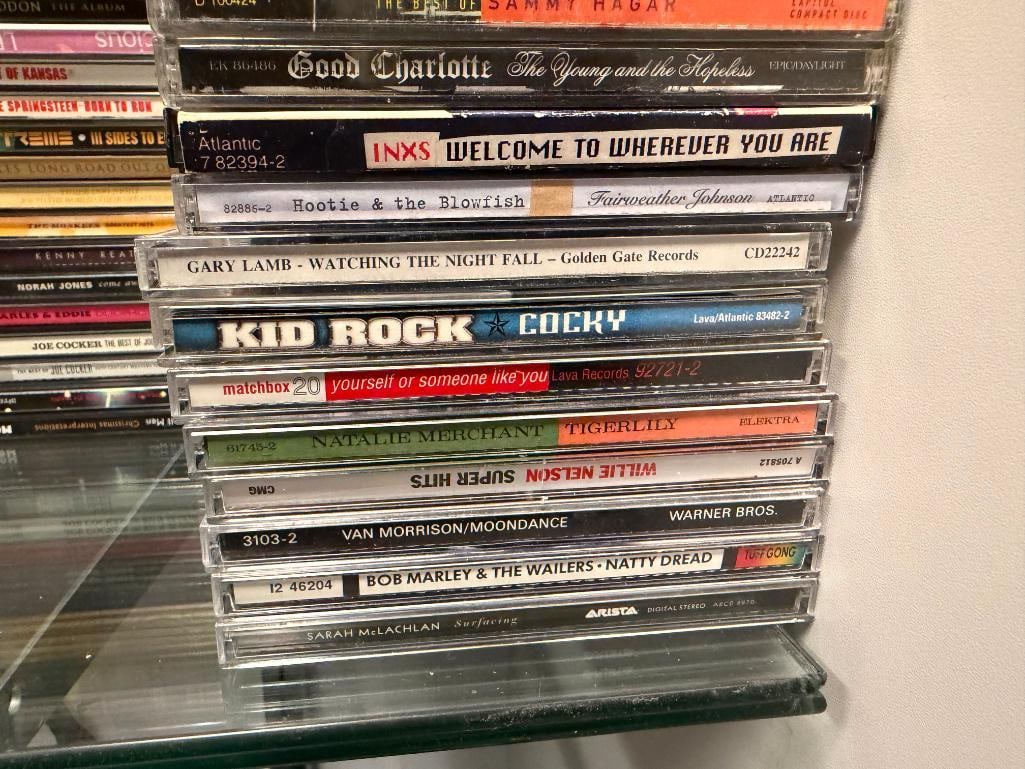 MORE THAN 150 ASSORTED CD'S FEATURING VARIOUS ARTISTS AND GENRES OF MUSIC - 12