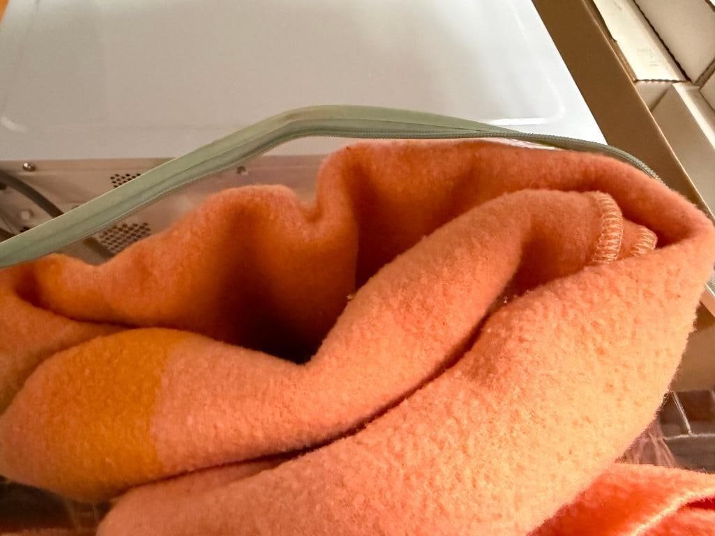 THREE VARIOUS COLORED WOOL BLANKETS - 7