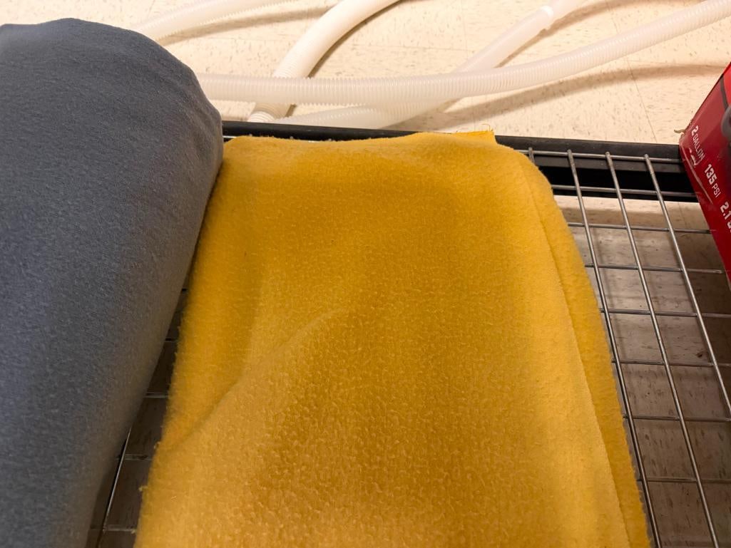 FOUR VARIOUS COLORED WOOL BLANKETS - 6
