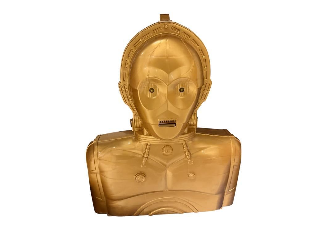 1983 KENNER CPG STAR WARS C-3PO ACTION FIGURE COLLECTOR'S CASE FEATURING FIGURAL SHAPE: GOOD CONDITION, MARKED ON BOTTOM 15" X 4" X 18"
