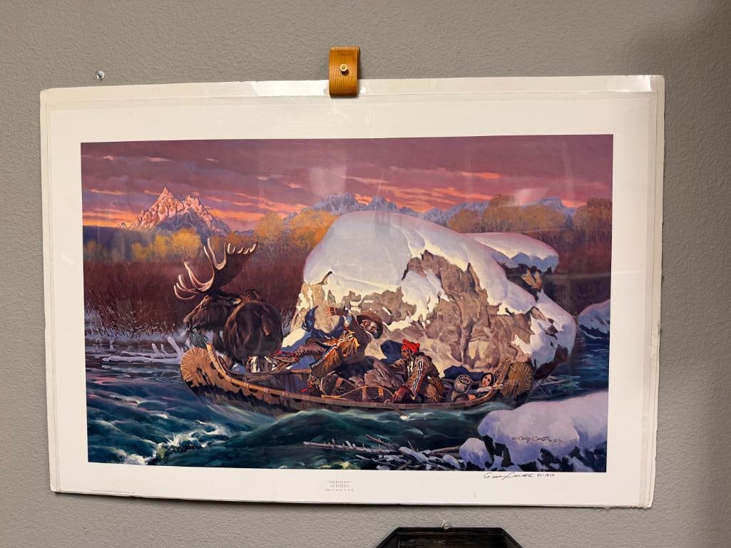 GARY CARTER ARTIST SIGNED AND NUMBERED LIMITED EDITION PRINT " SACREBLEU " / SURPRISE - 3