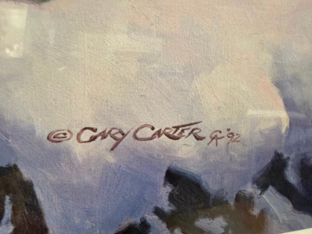 GARY CARTER ARTIST SIGNED AND NUMBERED LIMITED EDITION PRINT " SACREBLEU " / SURPRISE - 4