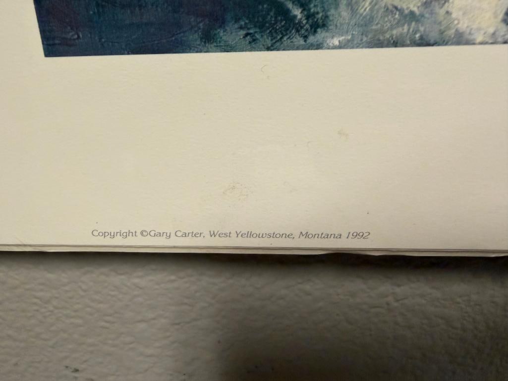 GARY CARTER ARTIST SIGNED AND NUMBERED LIMITED EDITION PRINT " SACREBLEU " / SURPRISE - 7