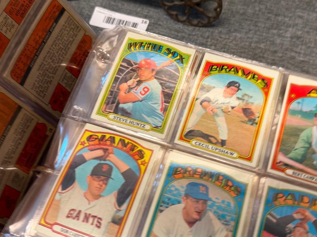 1972 TOPPS BASEBALL CARD SET INCLUDES MANY STARS AND ROOKIE CARDS NEAR COMPLETE - 14