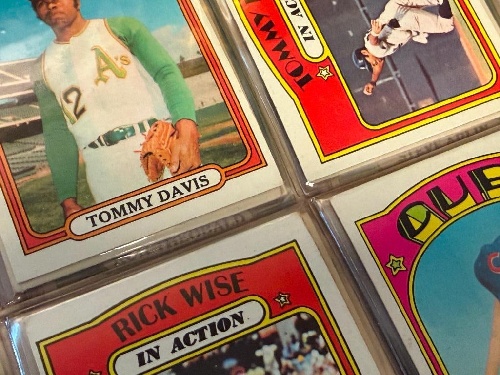 1972 TOPPS BASEBALL CARD SET INCLUDES MANY STARS AND ROOKIE CARDS NEAR COMPLETE - 18