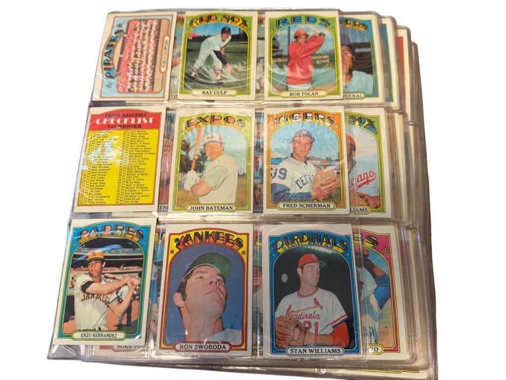 1972 TOPPS BASEBALL CARD SET INCLUDES MANY STARS AND ROOKIE CARDS NEAR COMPLETE (1 of 20)