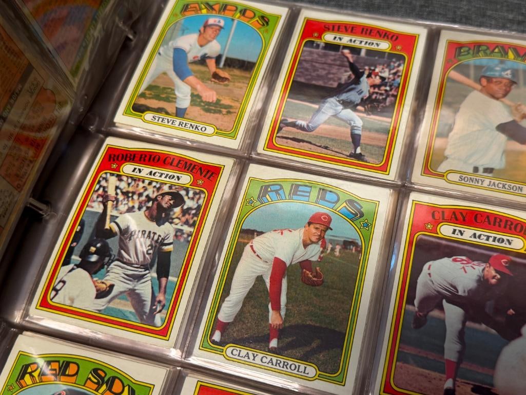 1972 TOPPS BASEBALL CARD SET INCLUDES MANY STARS AND ROOKIE CARDS NEAR COMPLETE - 4