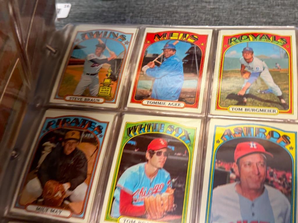 1972 TOPPS BASEBALL CARD SET INCLUDES MANY STARS AND ROOKIE CARDS NEAR COMPLETE - 6