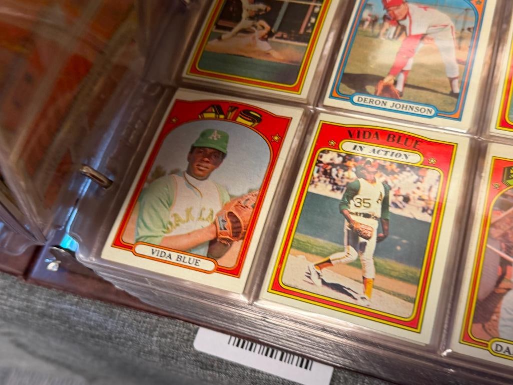 1972 TOPPS BASEBALL CARD SET INCLUDES MANY STARS AND ROOKIE CARDS NEAR COMPLETE - 9
