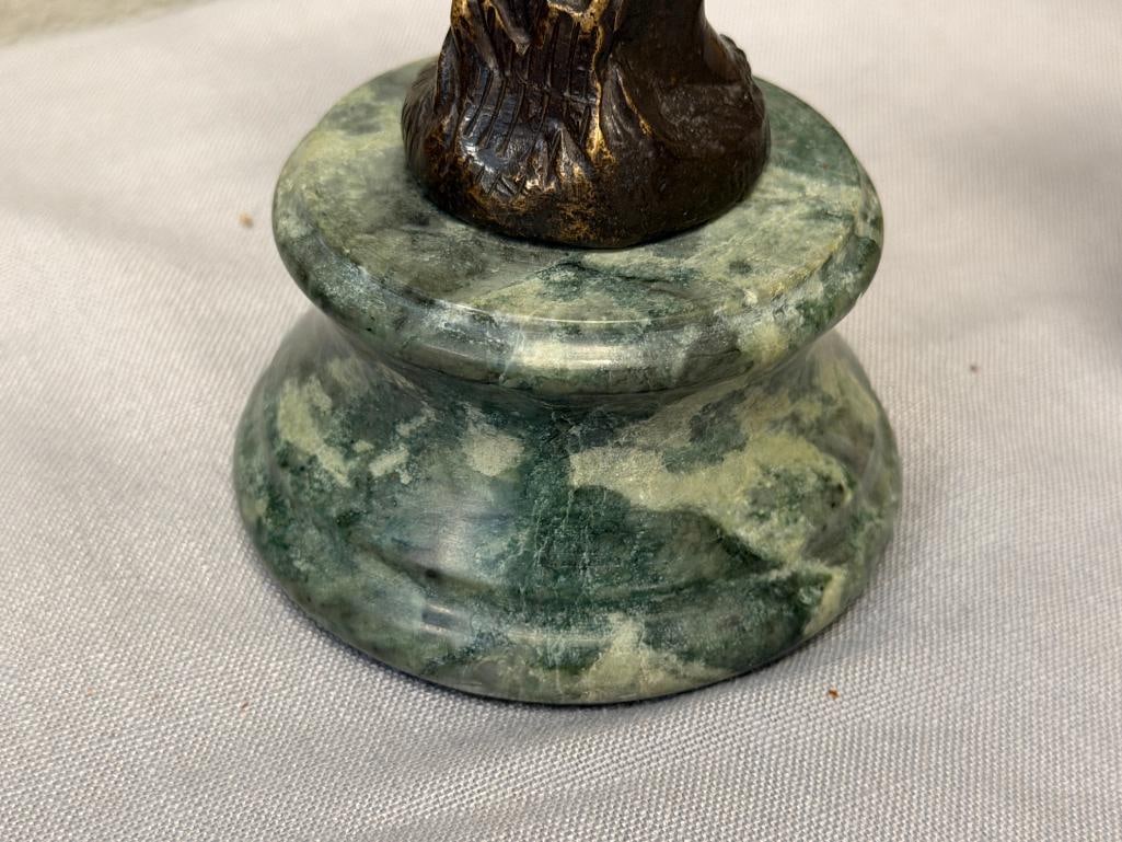 AUGUSTE MOREAU FRENCH ARTIST BRONZE SCULPTURE TITLED JEUNE PECHEUR / YOUNG FISHERMAN - 9