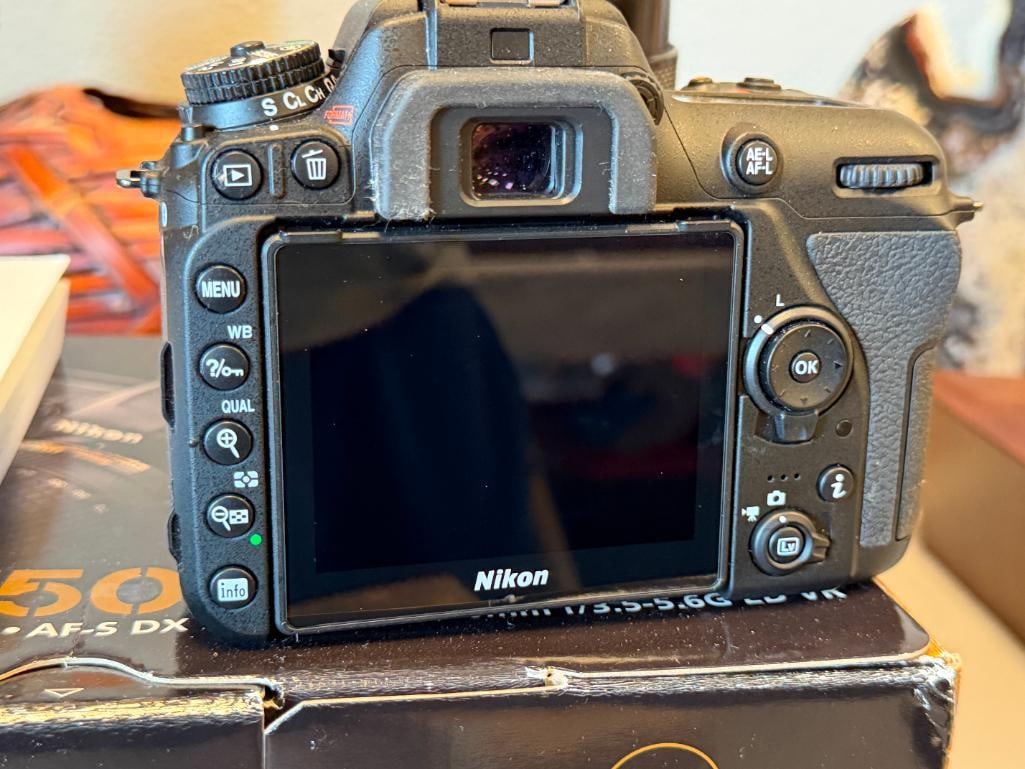 NIKON D7500 VR APS-C DSLR DIGITAL FILM CAMERA 4K UHD WITH VINTAGE NIKKOR - Q 135MM LENS - 4