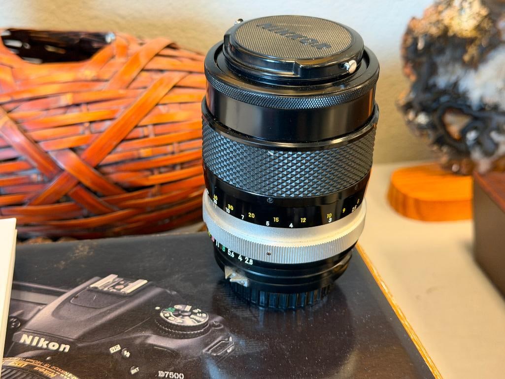 NIKON D7500 VR APS-C DSLR DIGITAL FILM CAMERA 4K UHD WITH VINTAGE NIKKOR - Q 135MM LENS - 6