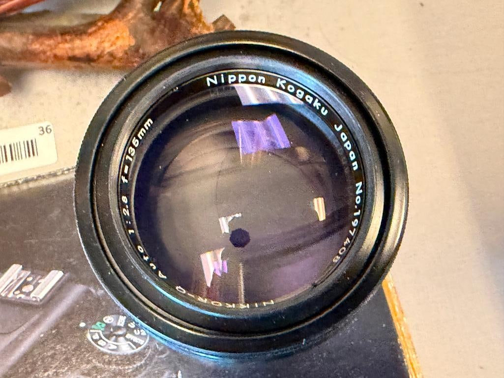 NIKON D7500 VR APS-C DSLR DIGITAL FILM CAMERA 4K UHD WITH VINTAGE NIKKOR - Q 135MM LENS - 7