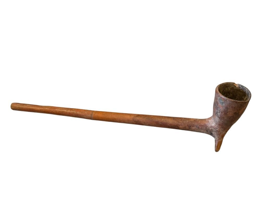 ANTIQUE TERRACOTTA SMOKING PIPE (1 of 7)