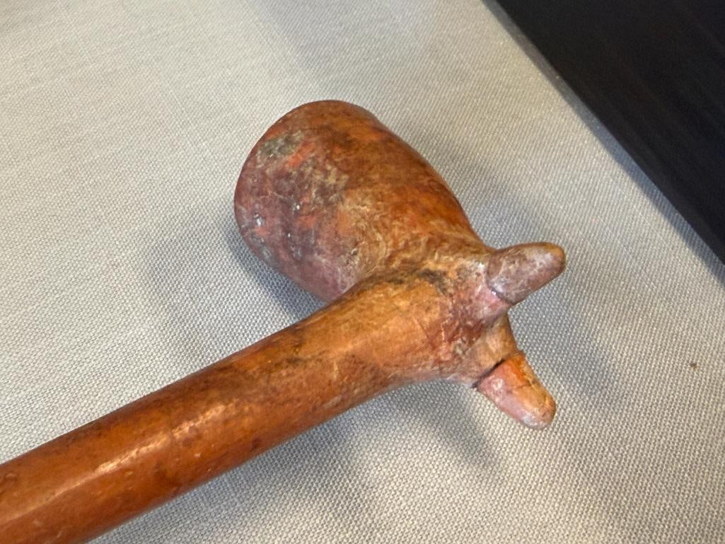 ANTIQUE TERRACOTTA SMOKING PIPE - 6