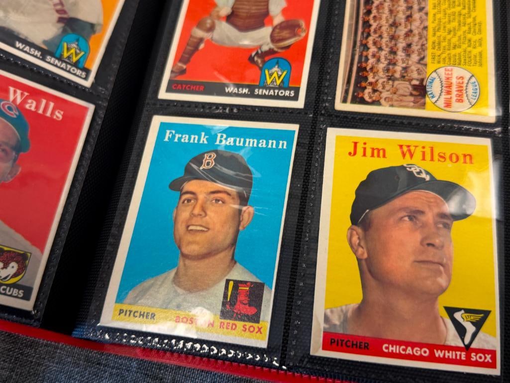 133 1958 TOPPS BASEBALL SPORT CARDS INCLUDES GIANTS, SENATORS, BRAVES, PHILLIES TEAM CARDS - 10