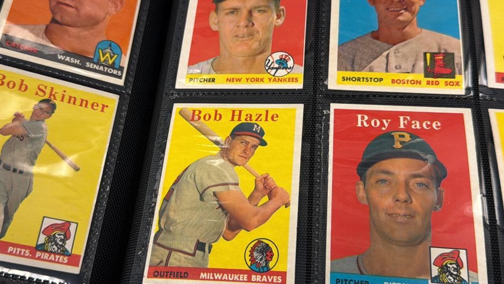 133 1958 TOPPS BASEBALL SPORT CARDS INCLUDES GIANTS, SENATORS, BRAVES, PHILLIES TEAM CARDS - 11