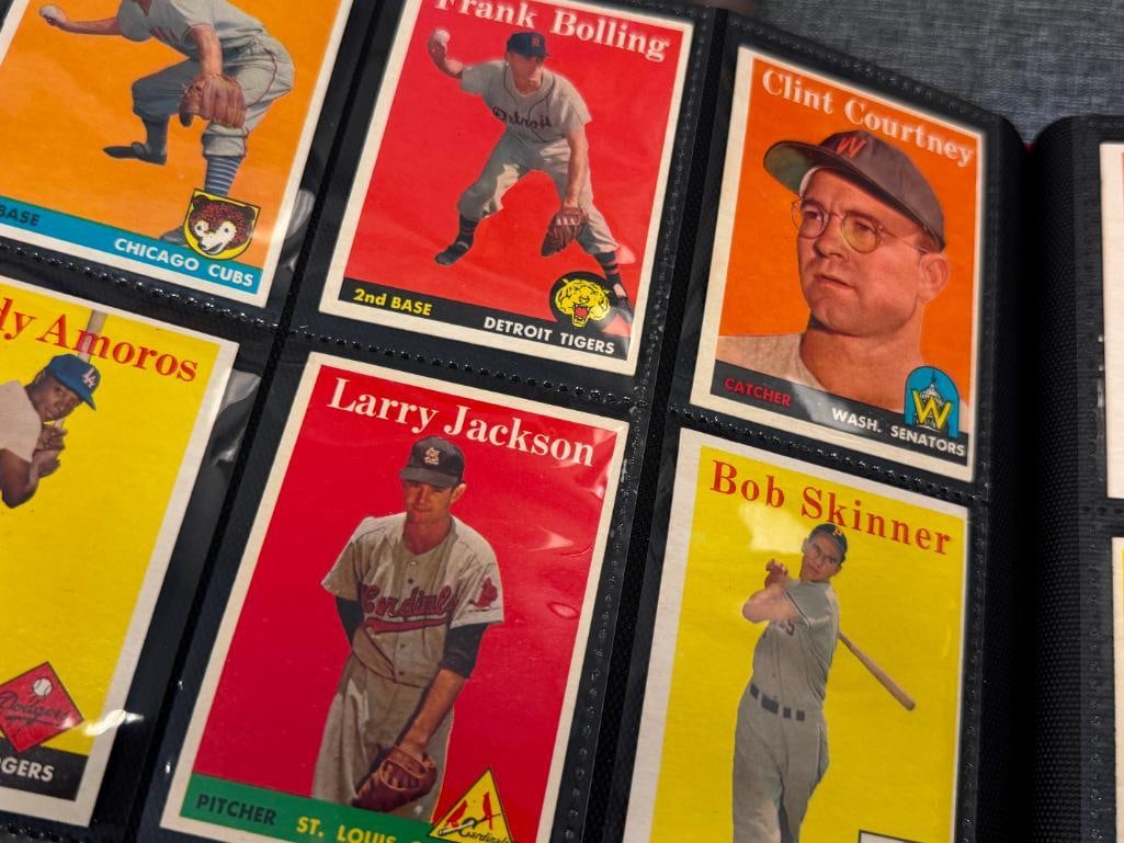 133 1958 TOPPS BASEBALL SPORT CARDS INCLUDES GIANTS, SENATORS, BRAVES, PHILLIES TEAM CARDS - 12