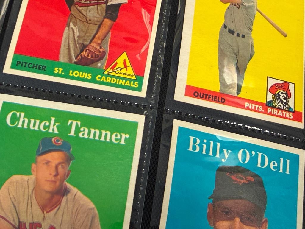 133 1958 TOPPS BASEBALL SPORT CARDS INCLUDES GIANTS, SENATORS, BRAVES, PHILLIES TEAM CARDS - 13