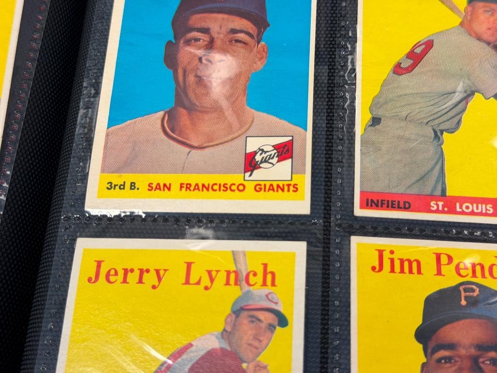 133 1958 TOPPS BASEBALL SPORT CARDS INCLUDES GIANTS, SENATORS, BRAVES, PHILLIES TEAM CARDS - 15