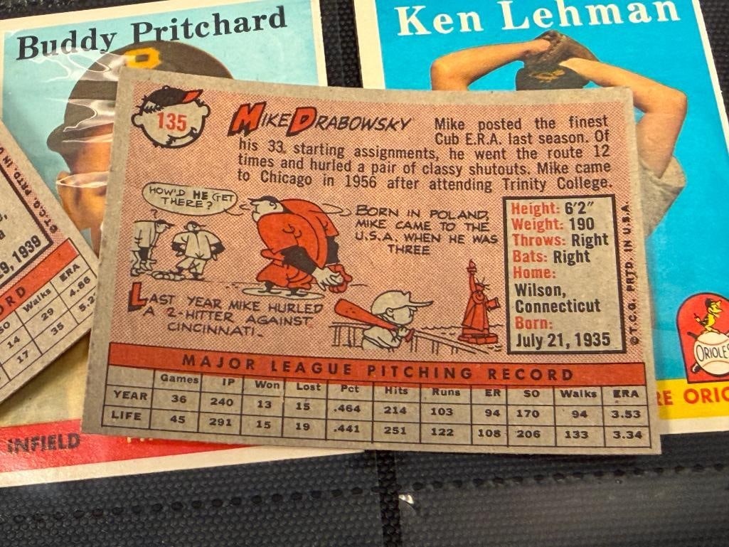 133 1958 TOPPS BASEBALL SPORT CARDS INCLUDES GIANTS, SENATORS, BRAVES, PHILLIES TEAM CARDS - 16