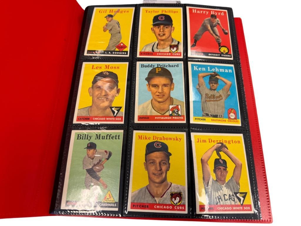 133 1958 TOPPS BASEBALL SPORT CARDS INCLUDES GIANTS, SENATORS, BRAVES, PHILLIES TEAM CARDS (1 of 18)