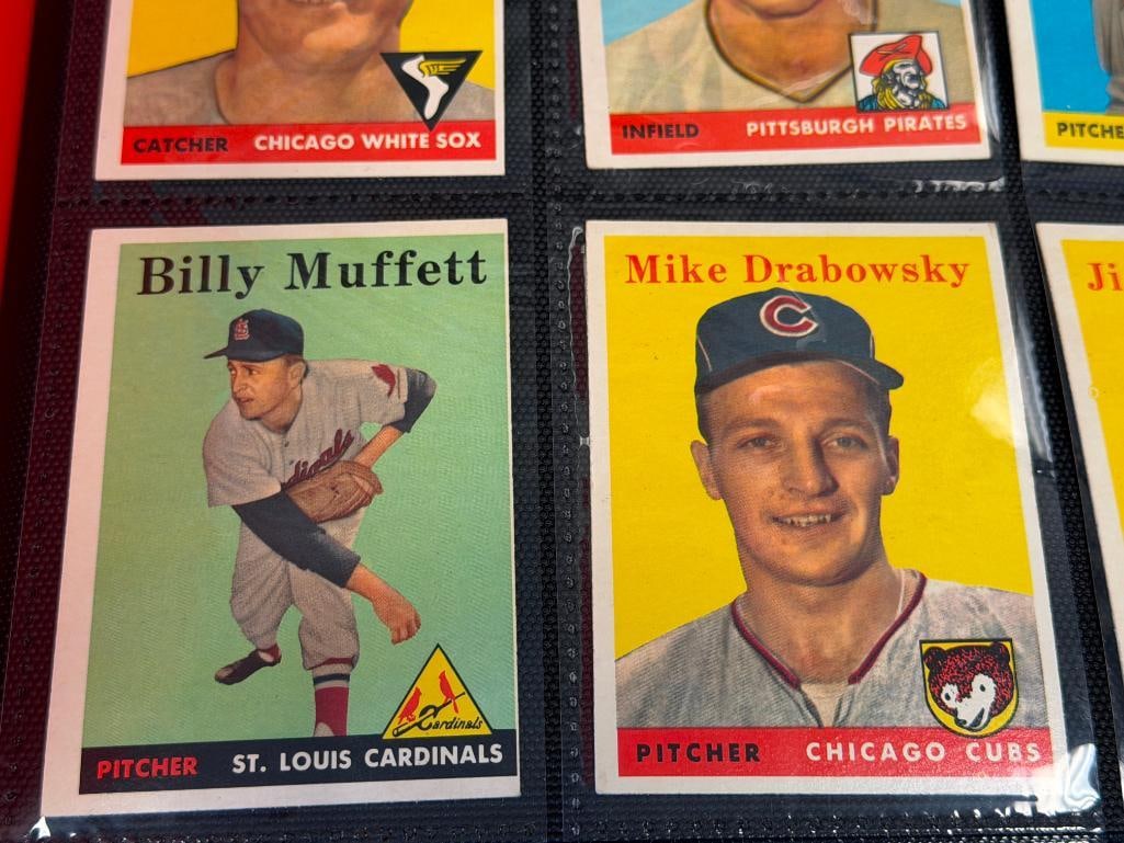 133 1958 TOPPS BASEBALL SPORT CARDS INCLUDES GIANTS, SENATORS, BRAVES, PHILLIES TEAM CARDS - 2