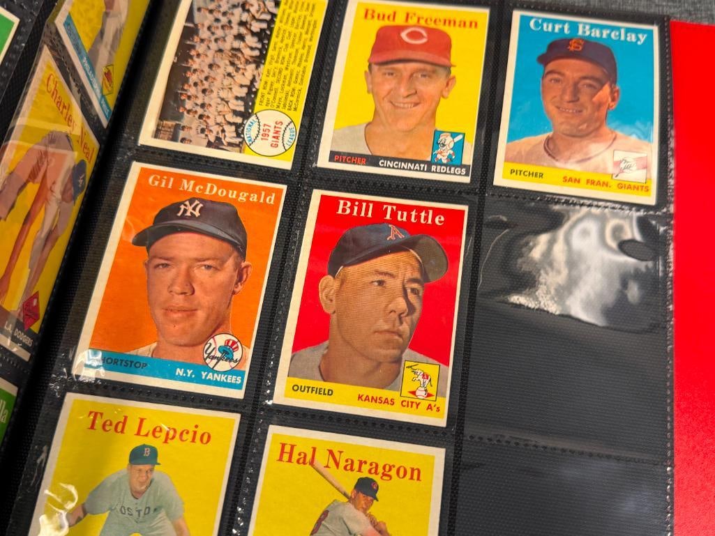 133 1958 TOPPS BASEBALL SPORT CARDS INCLUDES GIANTS, SENATORS, BRAVES, PHILLIES TEAM CARDS - 4