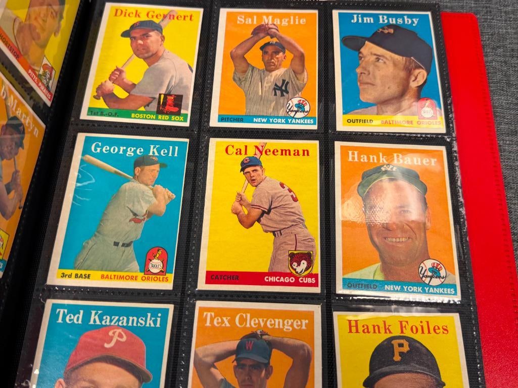 133 1958 TOPPS BASEBALL SPORT CARDS INCLUDES GIANTS, SENATORS, BRAVES, PHILLIES TEAM CARDS - 5