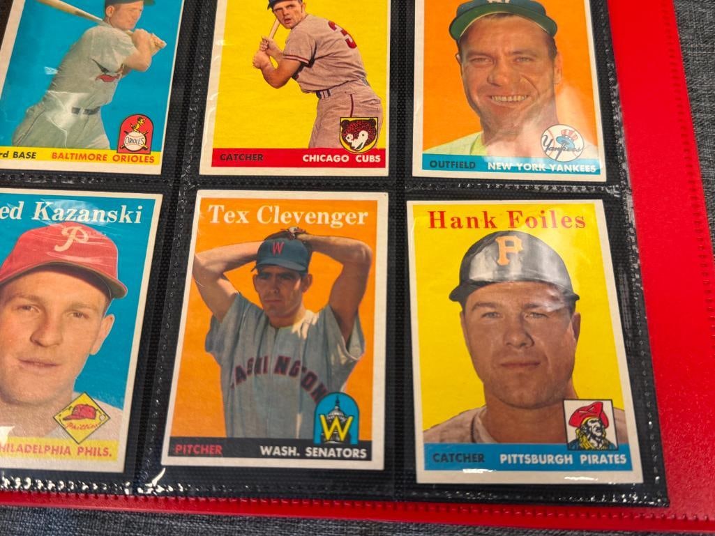 133 1958 TOPPS BASEBALL SPORT CARDS INCLUDES GIANTS, SENATORS, BRAVES, PHILLIES TEAM CARDS - 6