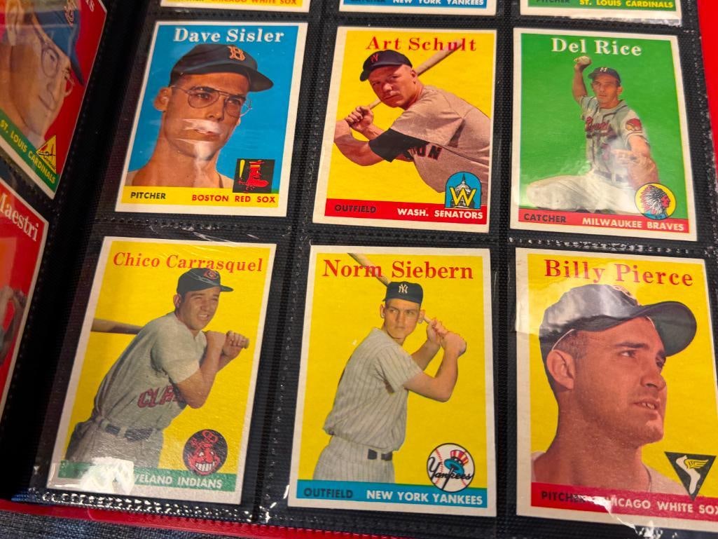 133 1958 TOPPS BASEBALL SPORT CARDS INCLUDES GIANTS, SENATORS, BRAVES, PHILLIES TEAM CARDS - 7