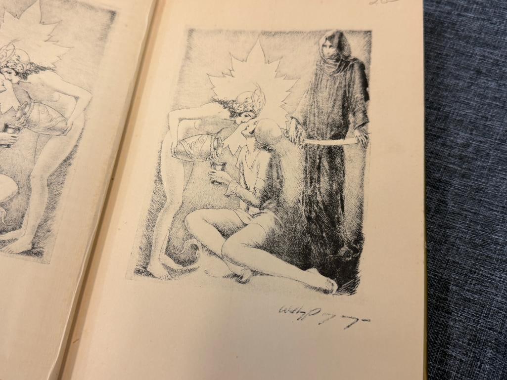 1930'S THE RUBAIYAT OF OMAR KHAYYAM BOOK ILLUSTRATED WITH TIPPED-IN COLOR PLATES BY WILLY POGANY - 4