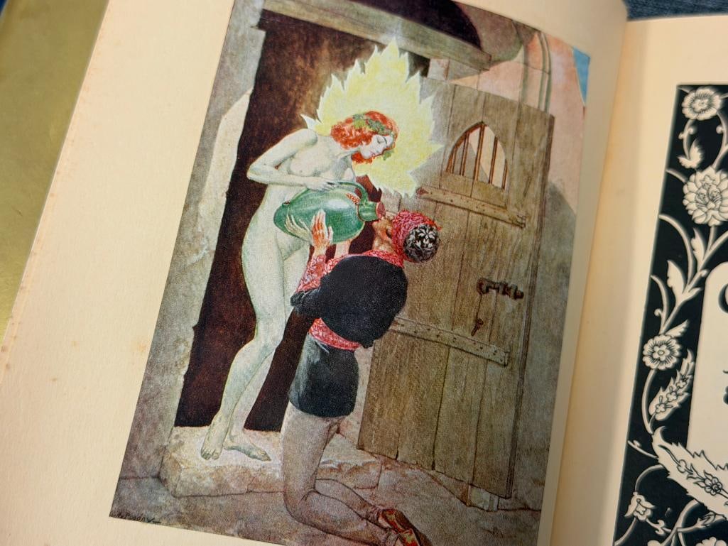 1930'S THE RUBAIYAT OF OMAR KHAYYAM BOOK ILLUSTRATED WITH TIPPED-IN COLOR PLATES BY WILLY POGANY - 8
