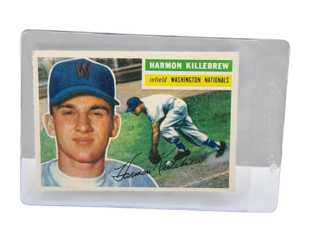 1956 TOPPS #164 HARMON KILLEBREW BASEBALL CARD GRAY BACK (1 of 11)