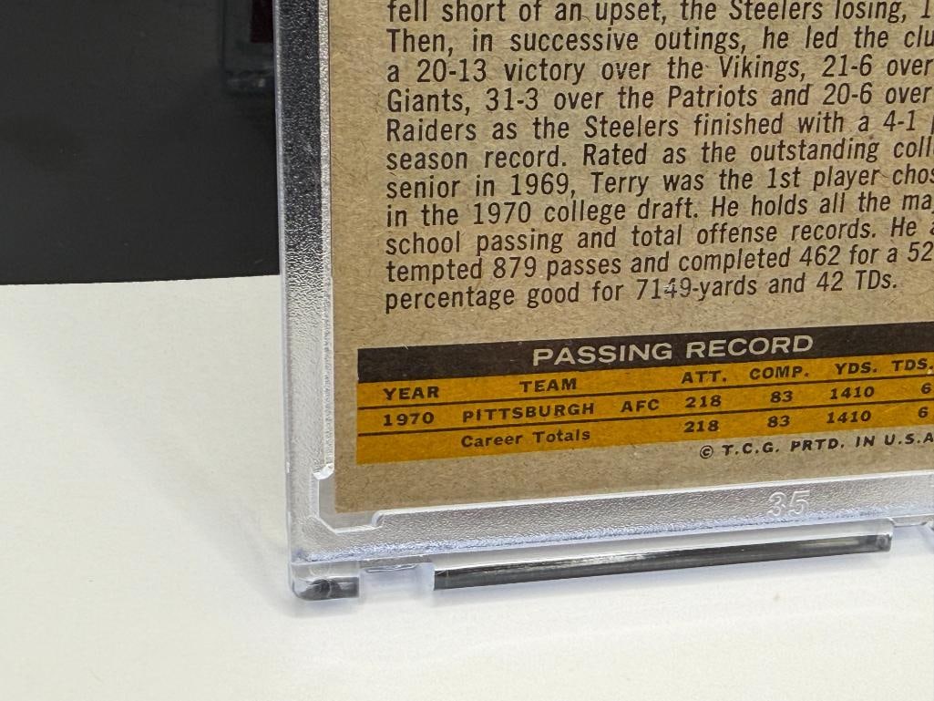 1971 TOPPS #156 TERRY BRADSHAW ROOKIE FOOTBALL CARD - 11