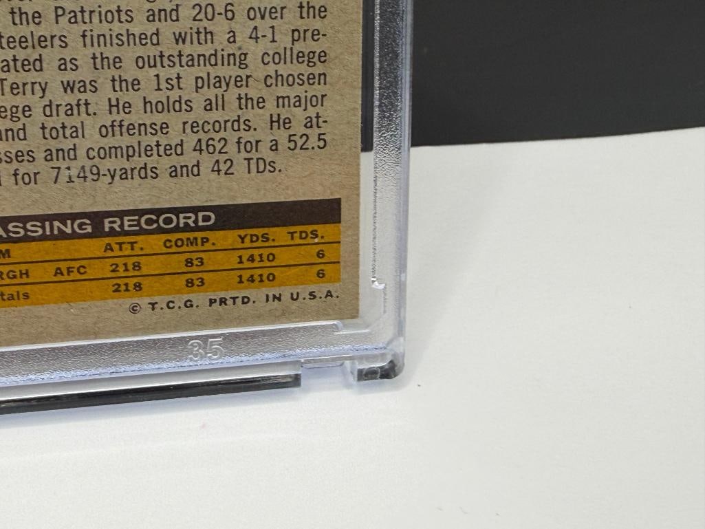 1971 TOPPS #156 TERRY BRADSHAW ROOKIE FOOTBALL CARD - 12