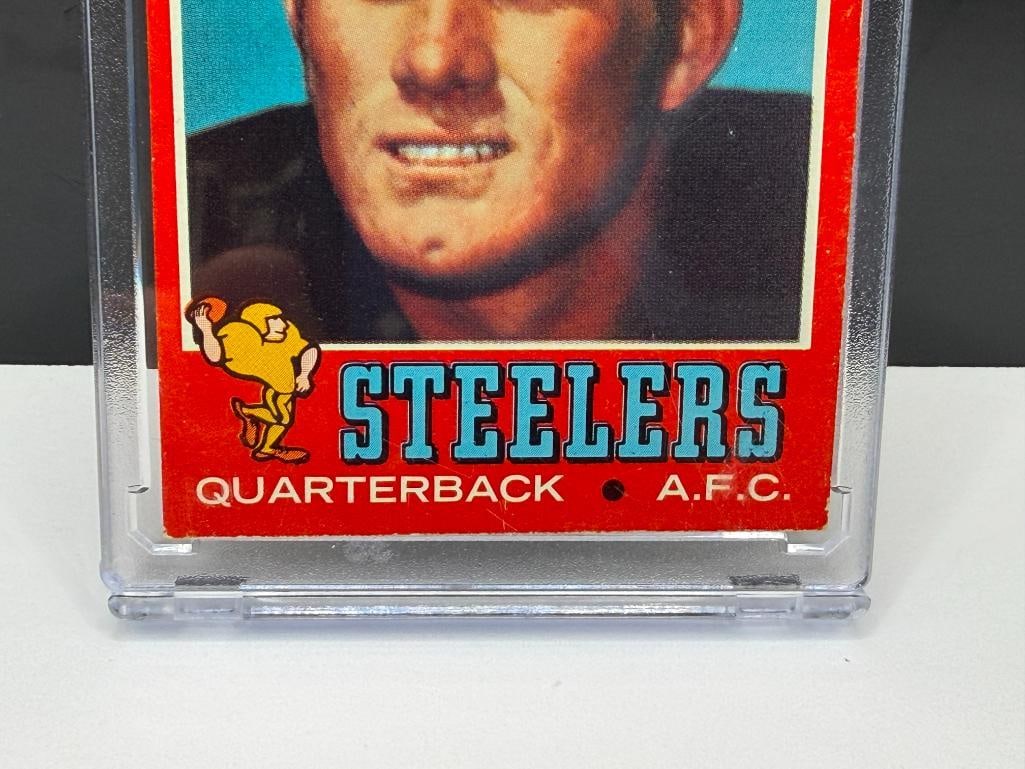1971 TOPPS #156 TERRY BRADSHAW ROOKIE FOOTBALL CARD - 3