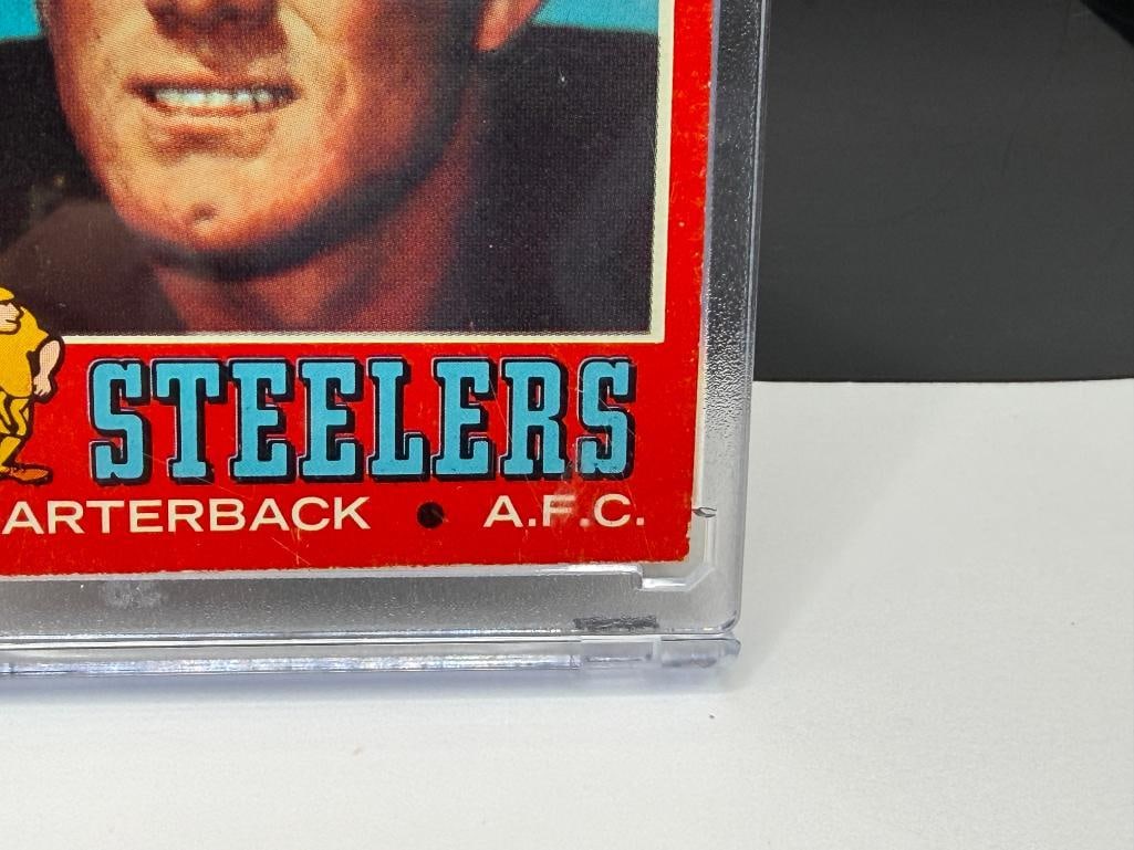 1971 TOPPS #156 TERRY BRADSHAW ROOKIE FOOTBALL CARD - 5