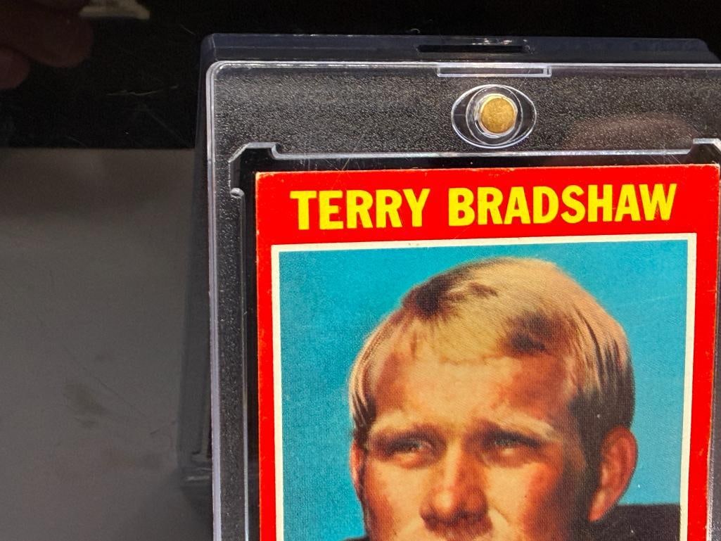 1971 TOPPS #156 TERRY BRADSHAW ROOKIE FOOTBALL CARD - 7
