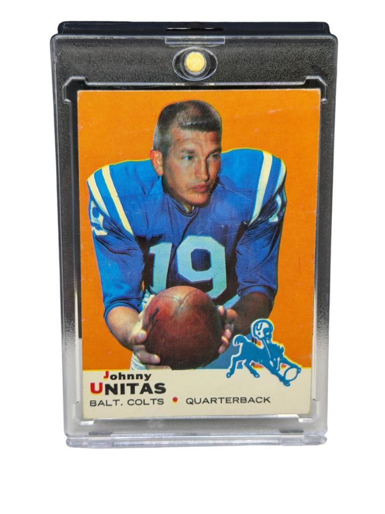 1969 TOPPS # 25 JOHNNY UNITAS FOOTBALL CARD (1 of 11)