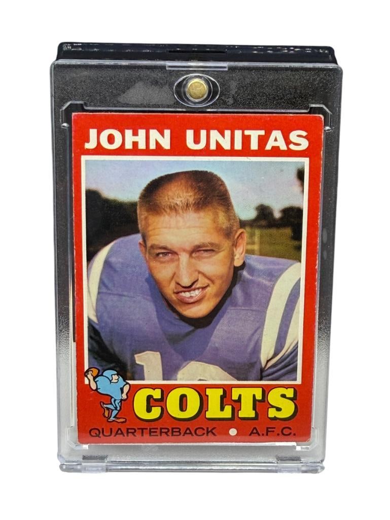 1971 TOPPS #1 JOHN UNITAS FOOTBALL CARD (1 of 13)