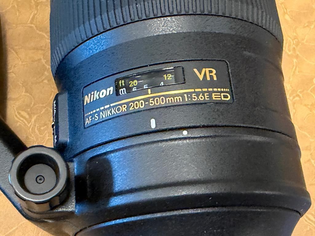NIKON NIKKOR ZOOM 200-500MM 1:5.6E ED LENS - 4