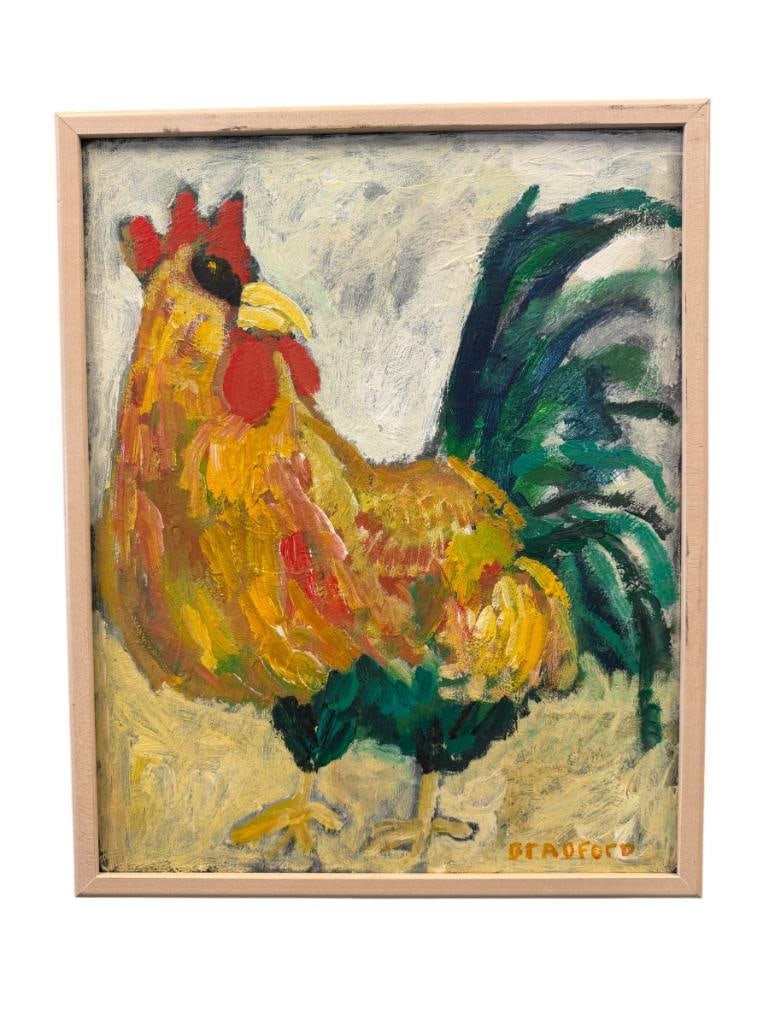 JANE BRADFORD ST. LOUIS BORN CARMEL, CA ARTIST ORIGINAL OIL ON CANVAS PAINTING (1 of 7)
